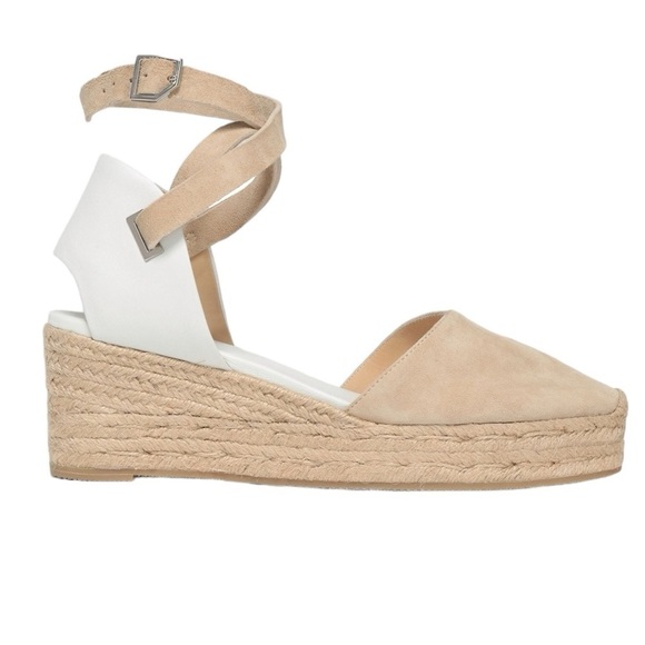 Rag & bone Kea Leather And Suede Wedge Espadrilles size‎  10 - Picture 1 of 6